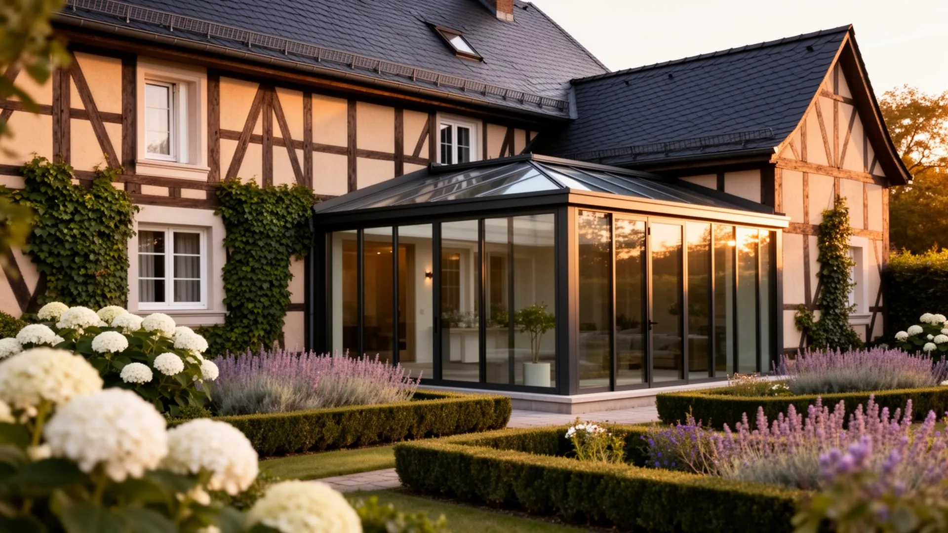 Elegantes modernes Wohngebäude im Bergischen Land